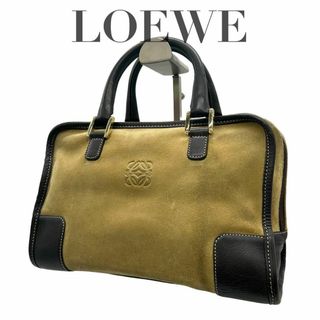 ロエベ(LOEWE)のLOEWE ロエベ　アマソナ28 スエード　トートバッグ　ベージュ　ハンドバッグ(トートバッグ)