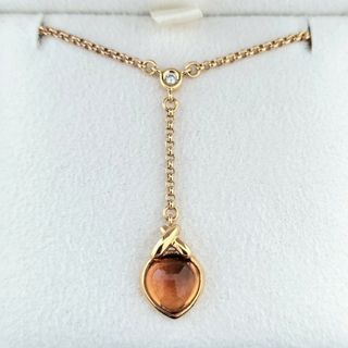 タサキ(TASAKI)の田崎真珠 TASAKI ダイヤモンド×シトリン ネックレス K18YG 5.4g(ネックレス)