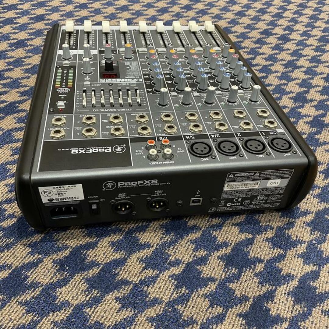 Mackie（マッキー）/ProFX8｜ProFX Series｜Digital Recording【現物画像】 【中古】【USED】ミキサー／コンソール8ch?【マークイズ福岡ももち店】 楽器のレコーディング/PA機器(ミキサー)の商品写真