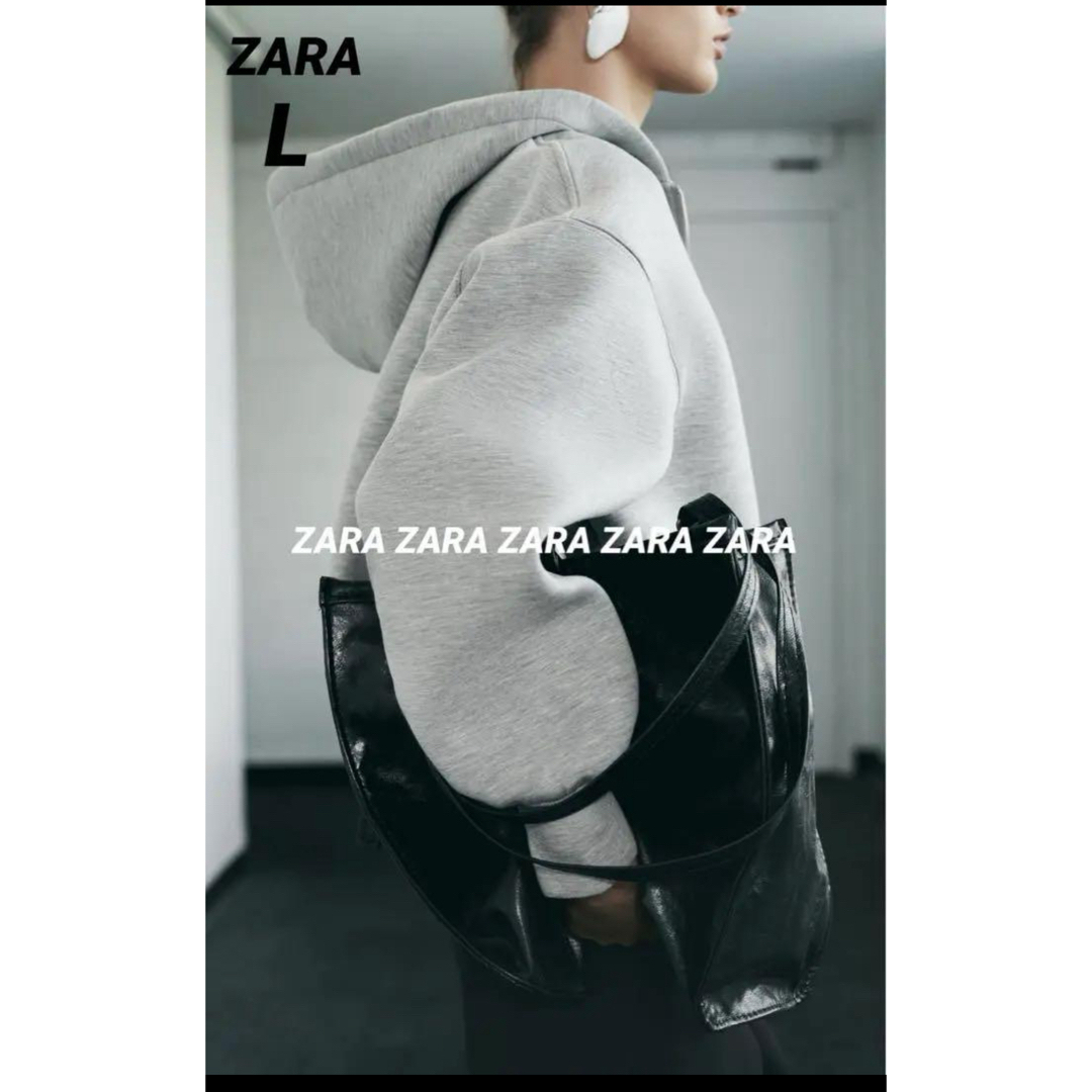 ZARA(ザラ)のZARA ショート コート ウール ネオプレンエフェクトジャケット 新品タグ付き レディースのジャケット/アウター(チェスターコート)の商品写真