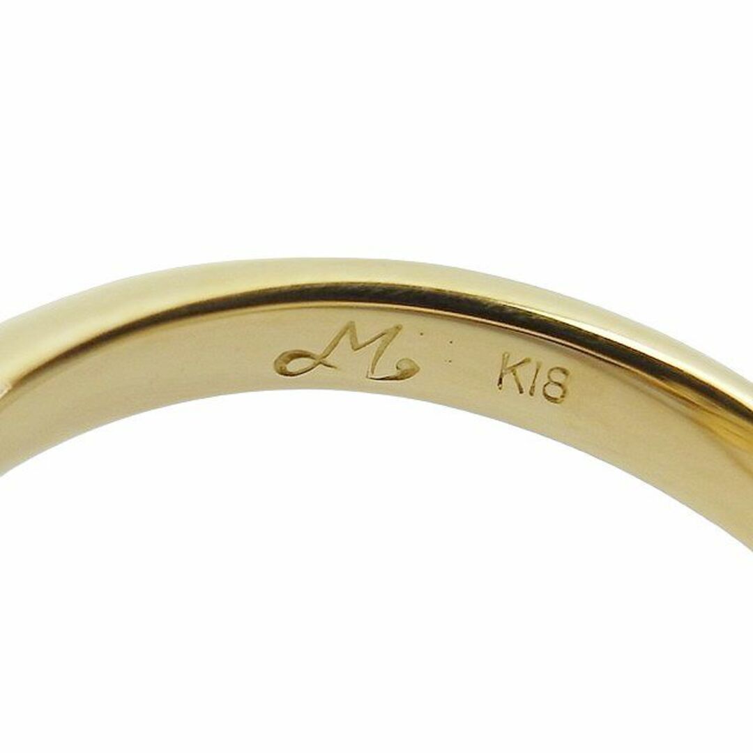 松井久子 グリーンガーネットマルチカラーストーンリング K18 0.25ct 0.12ct 4.8g レディースのアクセサリー(リング(指輪))の商品写真