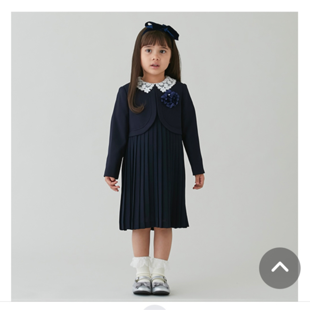 キッズ服女の子用(90cm~)プチマイン　卒園、入学式ワンピース+ジャケット