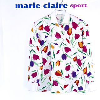 marie claire bis - 美品 marie claire マリークレール ポロシャツ 長袖 チューリップ