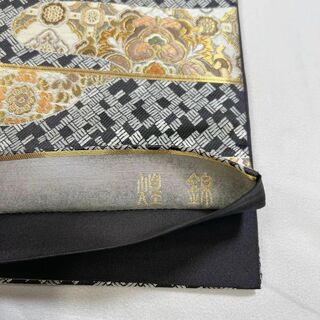 霞に華紋や蜀江文が織られた袋帯 着物 金糸 123wの通販 by TSUMUGI re