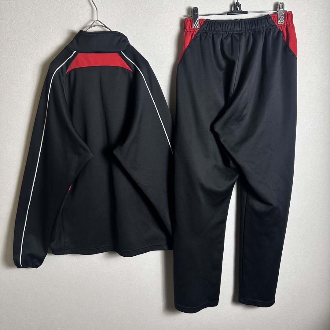 NIKE(ナイキ)の◎【3点1万円】ナイキ　ジャージ上下セットアップ　Lサイズ　ブラックレッド　黒赤 メンズのトップス(ジャージ)の商品写真