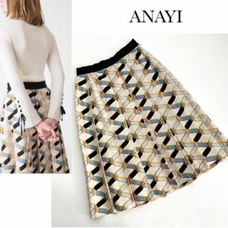 ANAYI - AZU様専用 現行品⭐️ANAYI リーフレースタイトスカートの通販