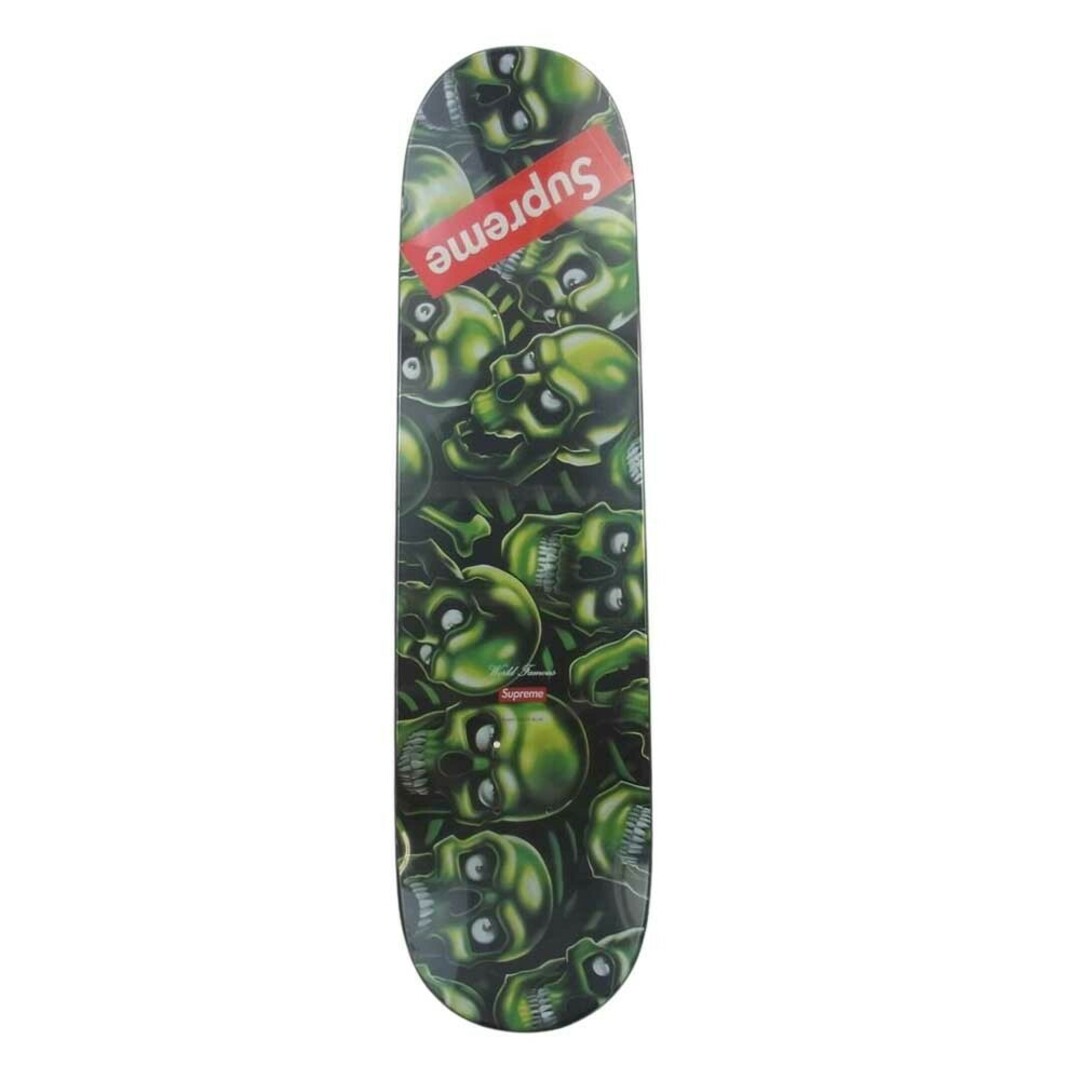 Supreme(シュプリーム)のSupreme シュプリーム スポーツ用品 18SS Skull Pile Skateboard Deck スカル パイル 総柄 スケートボード デッキ ライトグリーン系【美品】【中古】 メンズのアクセサリー(その他)の商品写真