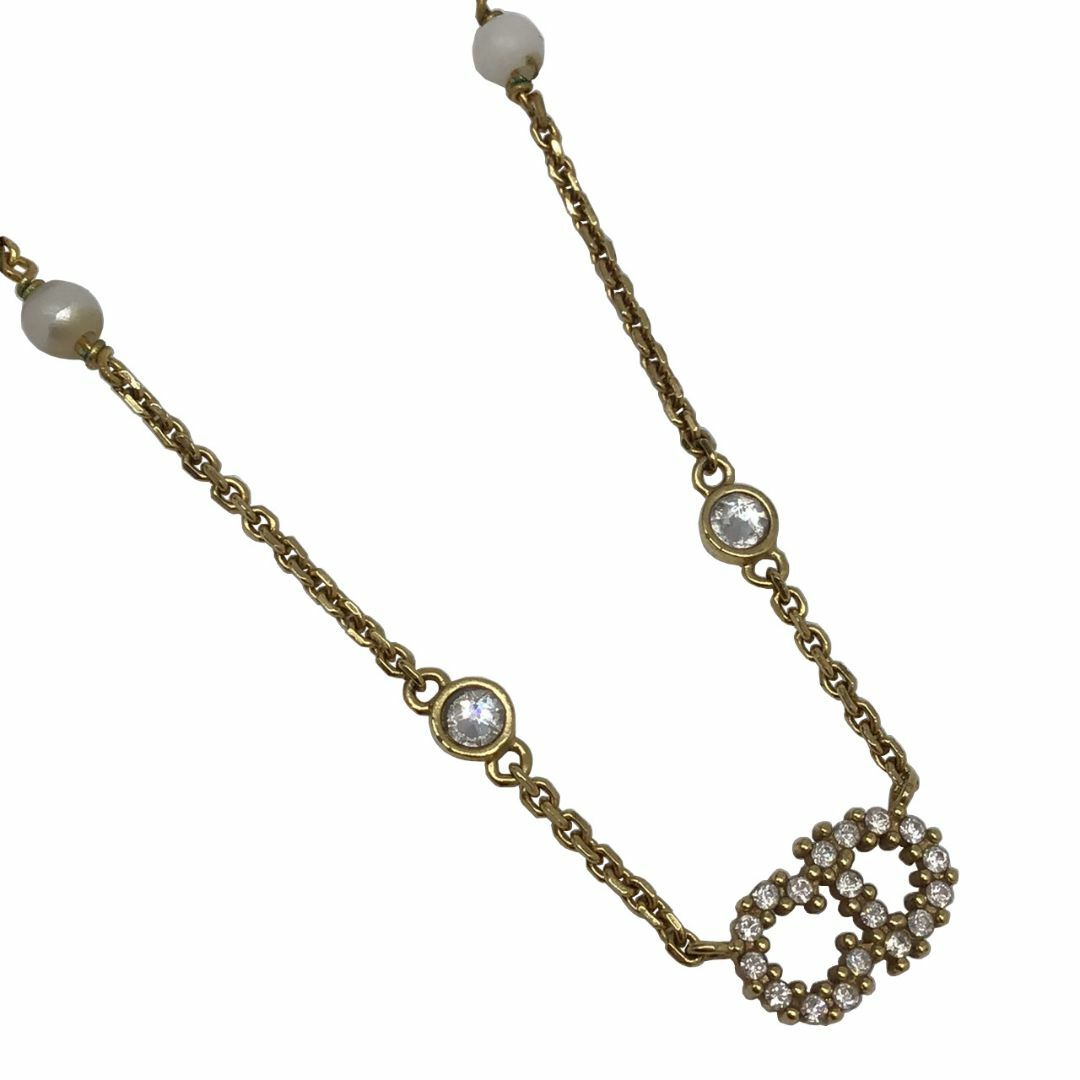 Christian Dior - 【中古】DIOR　ディオール CLAIR D LUNE ネックレス クレール ディー リュヌ ネックレス CDシグネチャー パール ラインストーン　レディース 【ブランドギャラリー東心斎橋店】