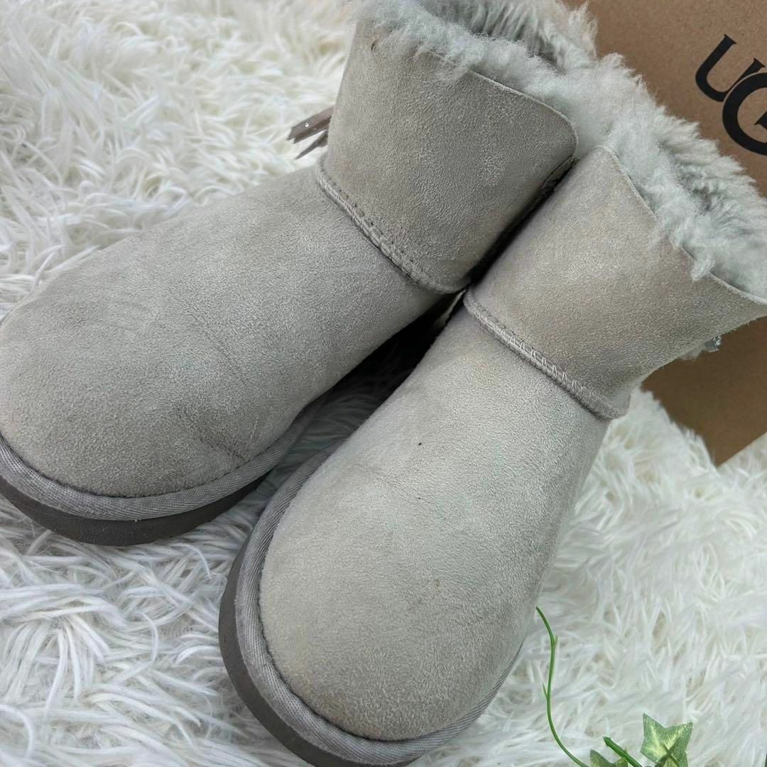 UGG アグ レディース ブーツ ムートン スワロフスキー フリンジ グレー