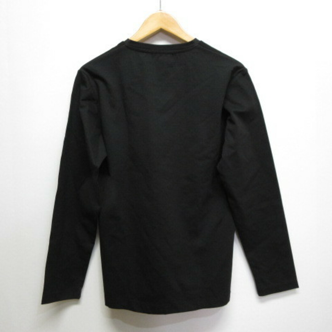 ラッドメス メンズビギ フェイクスエード切替え Tシャツ カットソー 01 黒 メンズのトップス(Tシャツ/カットソー(七分/長袖))の商品写真