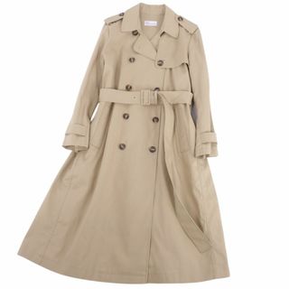 ヴァレンティノ(VALENTINO)の極美品 ヴァレンティノ RED VALENTINO コート トレンチコート コットン ナイロン プリーツ アウター レディース 46(XL相当) ベージュ(トレンチコート)