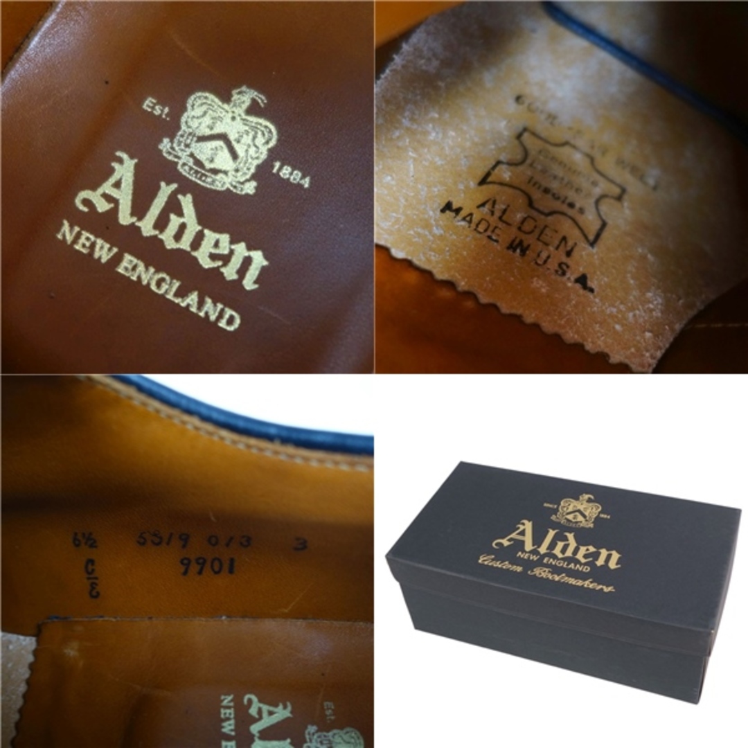 Alden(オールデン)のオールデン Alden レザーシューズ 9901 ダービーシューズ コードバン シューズ 革靴 メンズ アメリカ製 6 1/2(24.5cm相当) ブラック メンズの靴/シューズ(ドレス/ビジネス)の商品写真