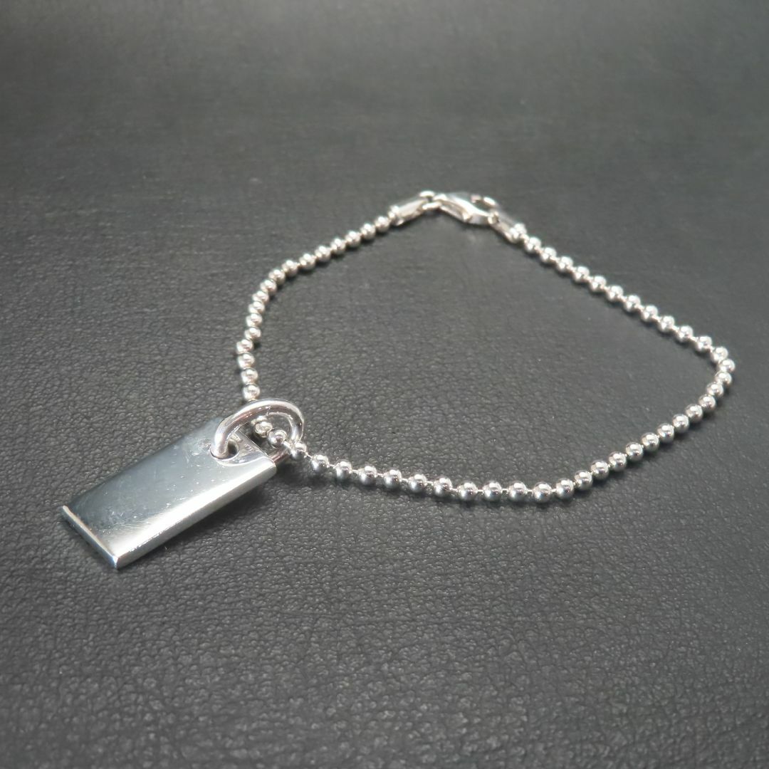 GUCCI - GUCCI グッチ プレート ブレスレット 6.5g シルバー925 GUCCI - GUCCI グッチ プレート ブレスレット 6.5g シルバー925
