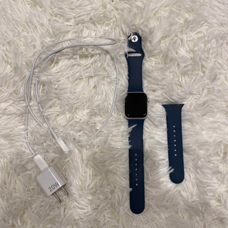 Apple Watch 7 45mm Green 交換品 AppleCare＋スマホ/家電/カメラ