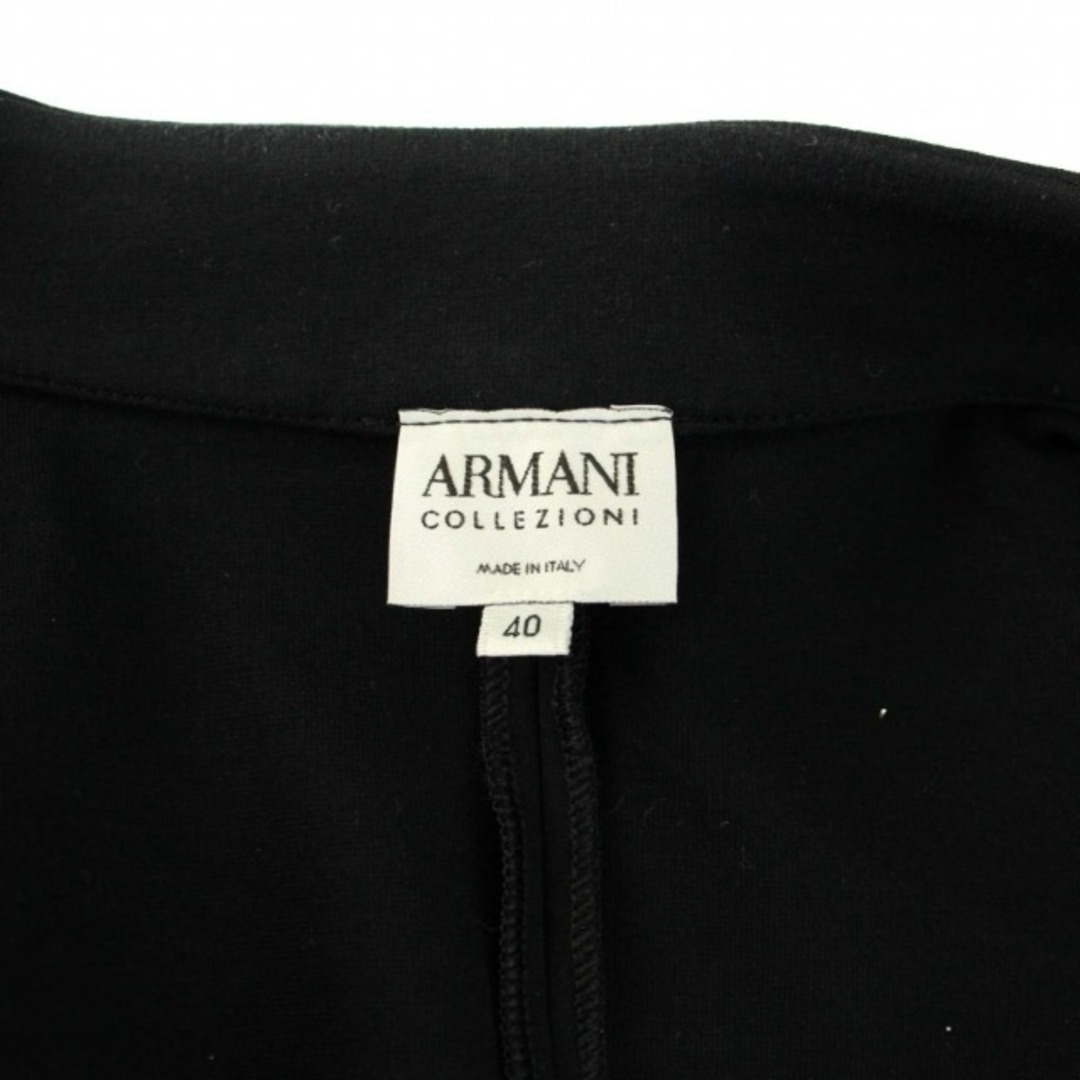 ARMANI COLLEZIONI(アルマーニ コレツィオーニ)のアルマーニ コレツィオーニ ジャケット 変形 アシンメトリー 40 S 黒 レディースのジャケット/アウター(その他)の商品写真
