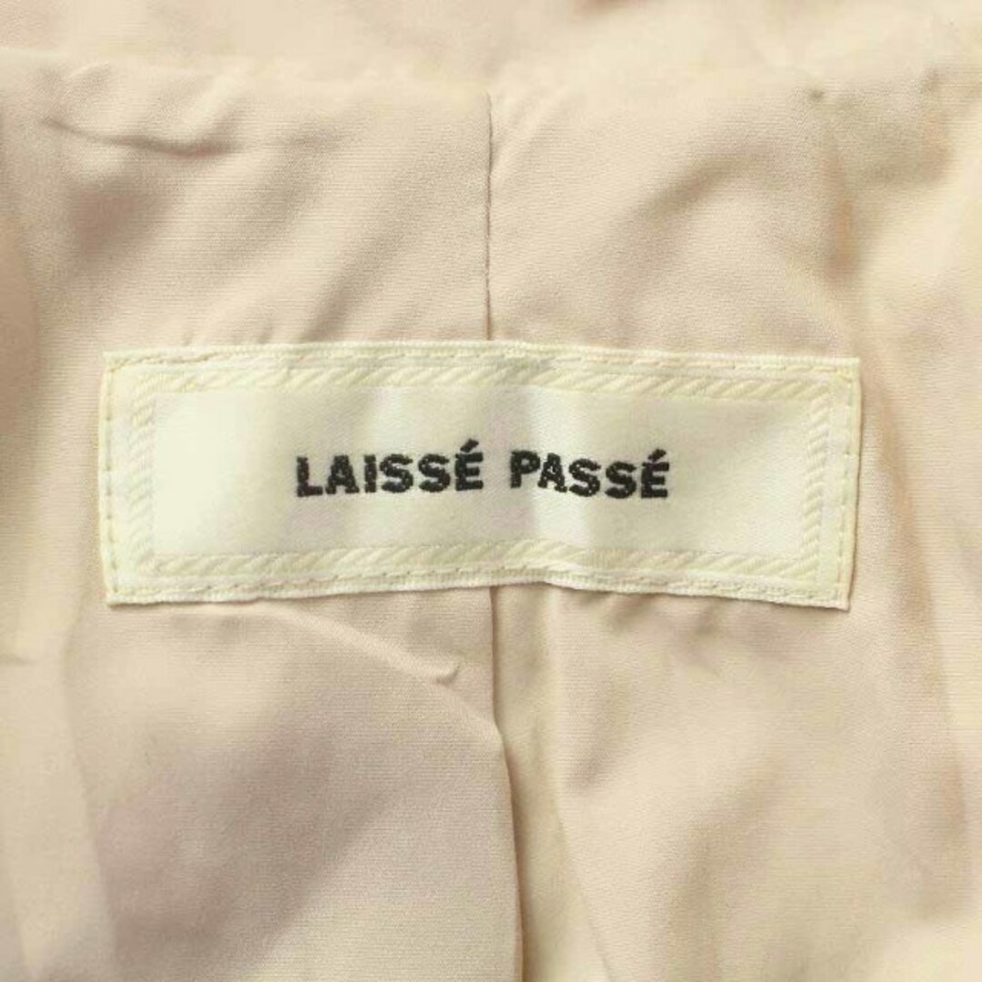 LAISSE PASSE(レッセパッセ)のレッセパッセ ダウンコート ミドル ビックカラー 36 S ピンク レディースのジャケット/アウター(ダウンコート)の商品写真