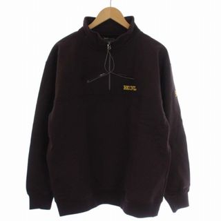 バックチャンネル(Back Channel)のBACK CHANNEL HALF ZIP SWEAT M 茶(その他)