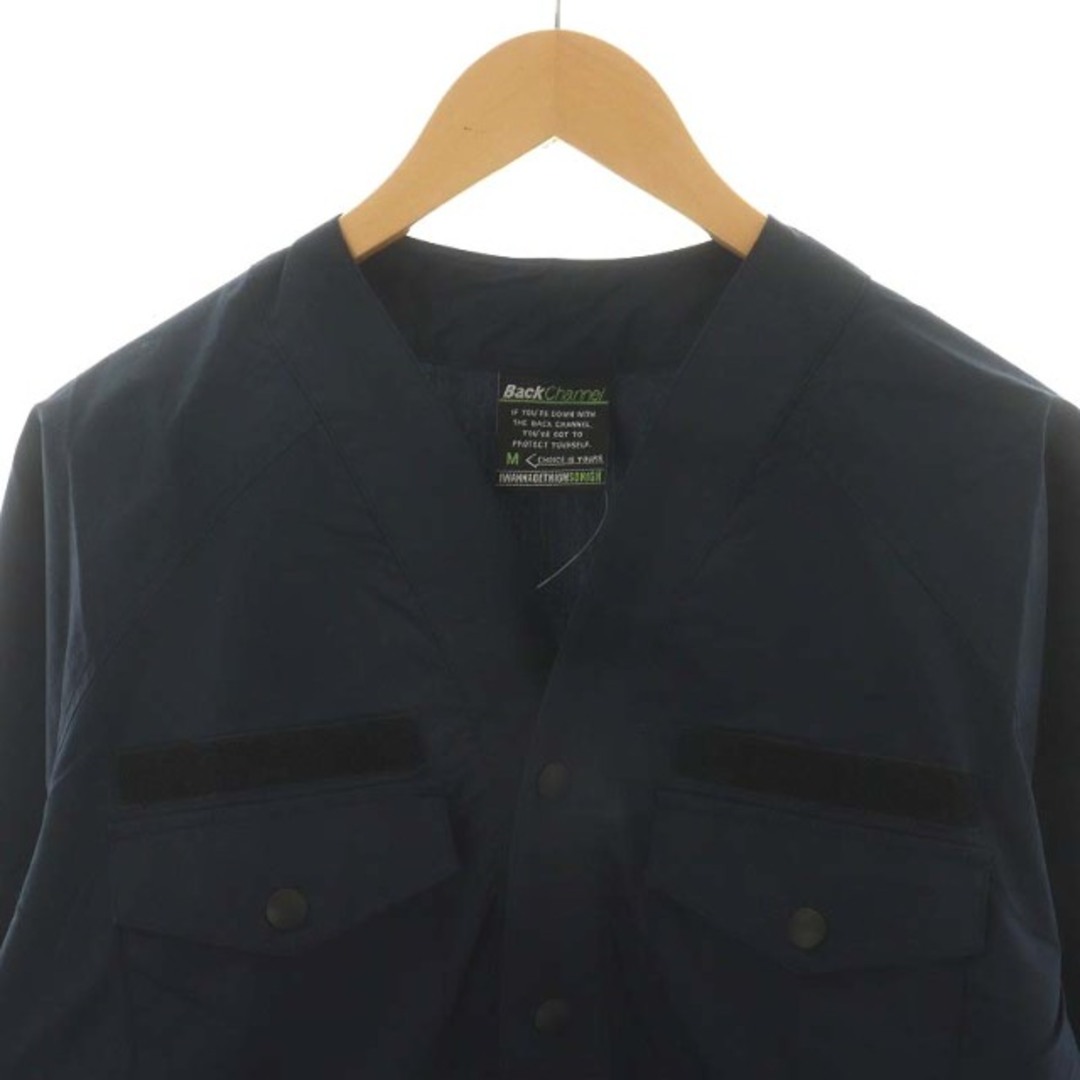 Back Channel(バックチャンネル)のBACK CHANNEL COOLMAX SCOUT SHIRT シャツ M 紺 メンズのトップス(シャツ)の商品写真