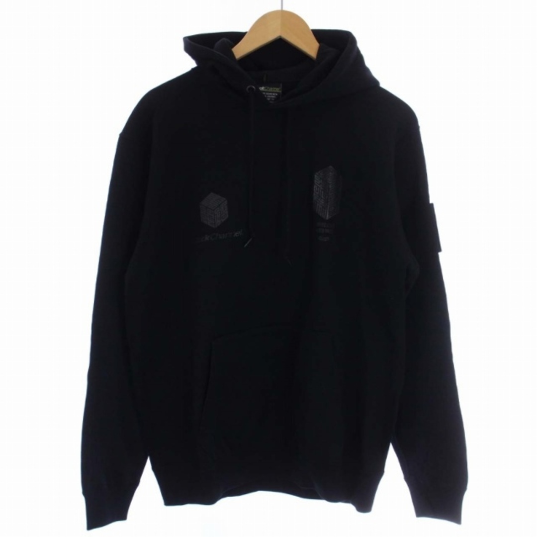 Back Channel(バックチャンネル)のBACK CHANNEL CRSB PULLOVER PARKA M 黒 メンズのトップス(パーカー)の商品写真