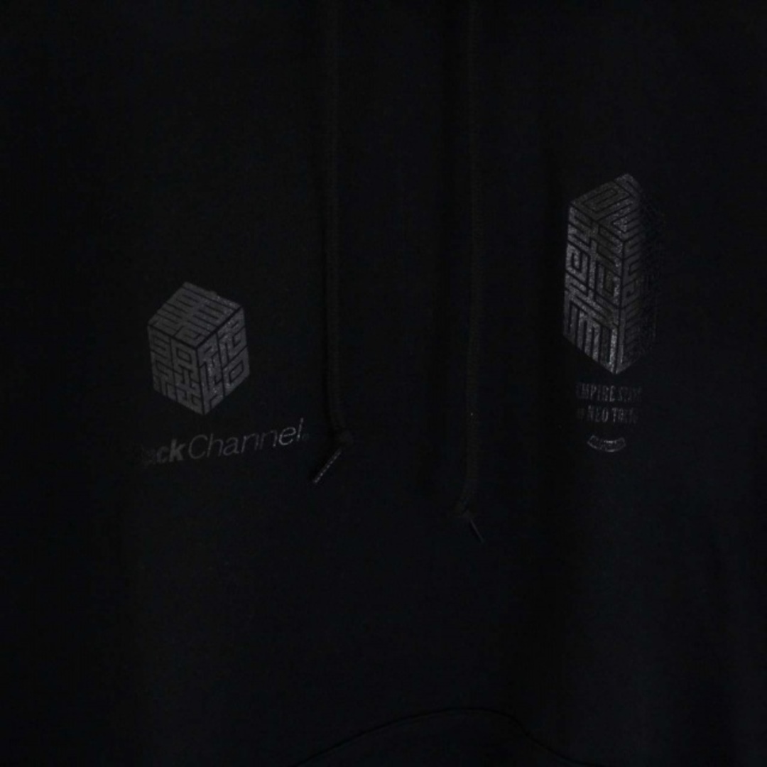 Back Channel(バックチャンネル)のBACK CHANNEL CRSB PULLOVER PARKA M 黒 メンズのトップス(パーカー)の商品写真