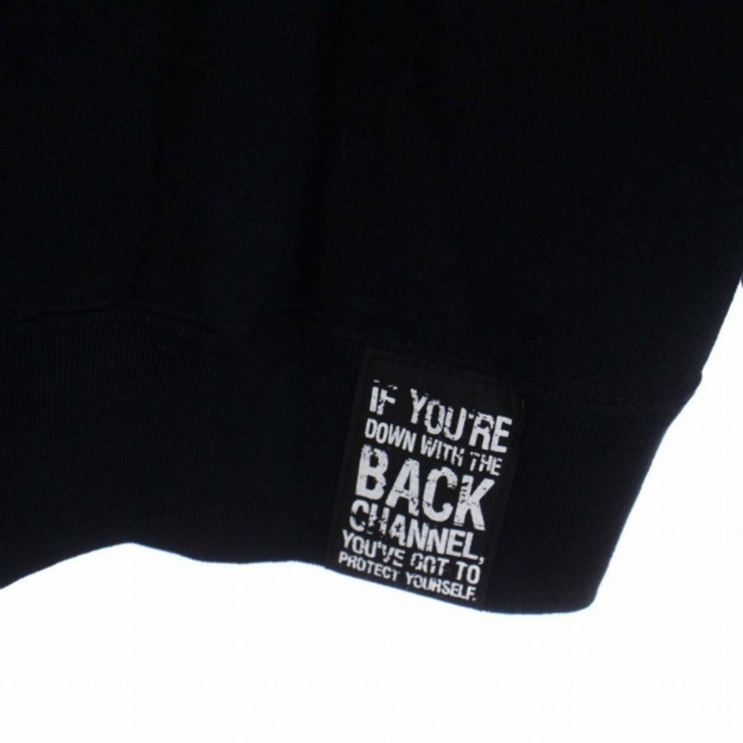 Back Channel(バックチャンネル)のBACK CHANNEL CRSB PULLOVER PARKA M 黒 メンズのトップス(パーカー)の商品写真