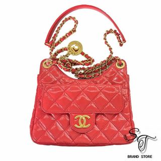 シャネル(CHANEL)のシャネル マトラッセホーボーバッグ ショルダーバッグ ブラック GP ゴールド金具 シャイニークランプルカー カーフスキン【中古A】(ハンドバッグ)