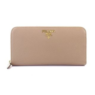 プラダ(PRADA)のプラダ PRADA SAFFIANO METAL 長財布 ベージュ(財布)