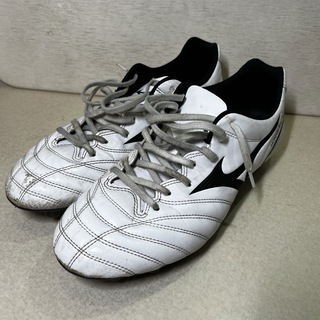 85cmアウトソールミズノmorelia neo 3 スパイク サッカー 26.5 銀 黒 ■U90