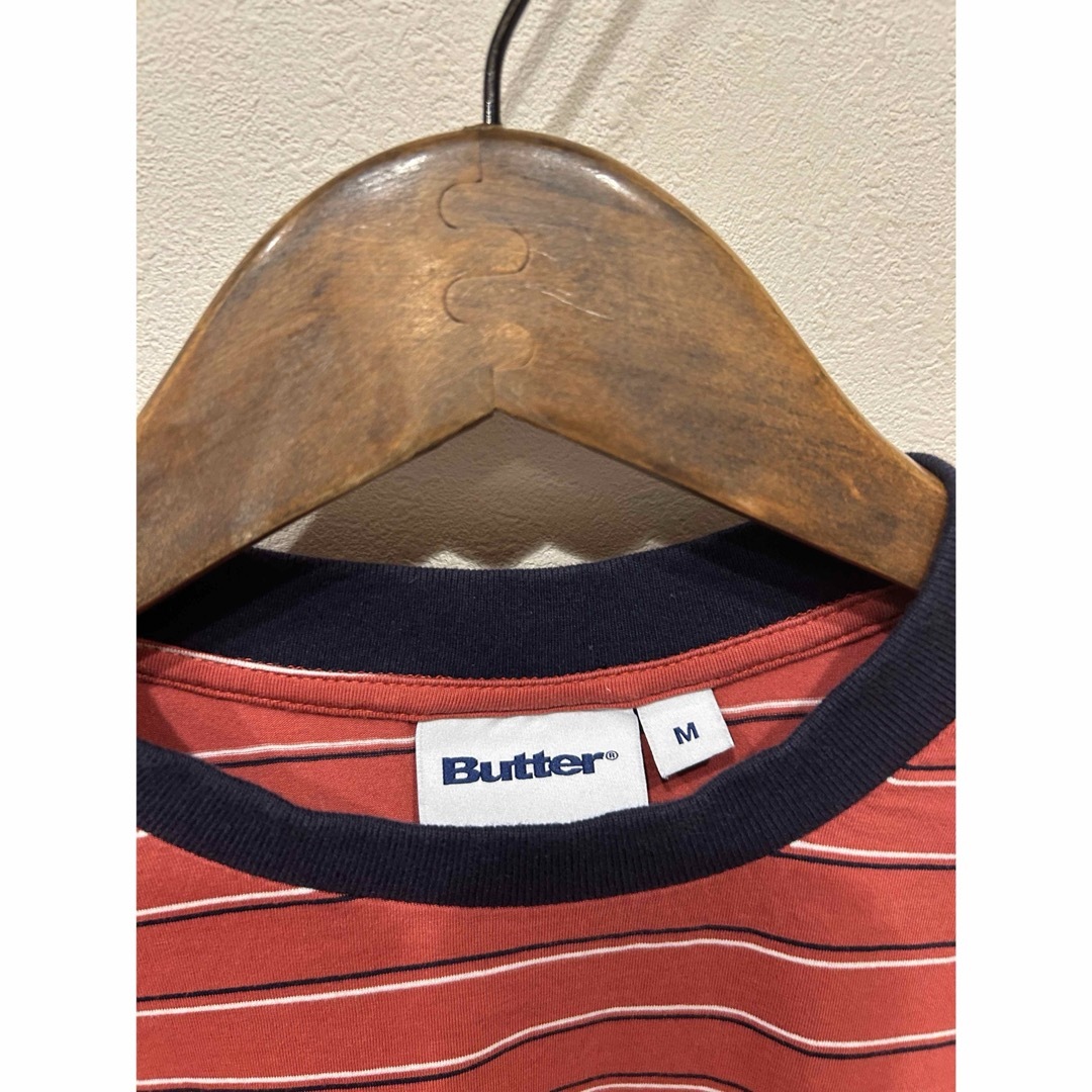 butter goods ボーダー Tシャツ バターグッズ メンズのトップス(Tシャツ/カットソー(半袖/袖なし))の商品写真