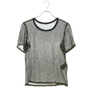 サンローランパリ　レオパードTシャツ　ホワイト/ブラック / XS