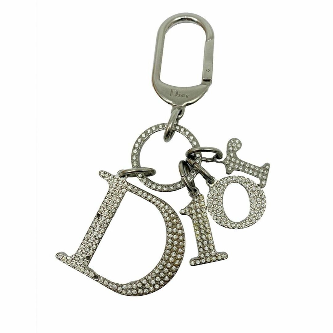 Dior(ディオール)の【中古】Christian Dior ディオール　ロゴ　CD　キーホルダー　キーリング　チャーム　アクセサリー　ラインストーン　レディース　 【ブランドギャラリー東心斎橋店】 レディースのファッション小物(キーホルダー)の商品写真