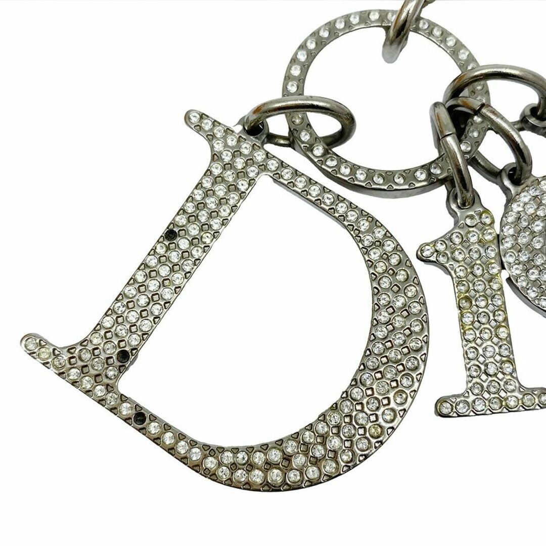 Dior(ディオール)の【中古】Christian Dior ディオール　ロゴ　CD　キーホルダー　キーリング　チャーム　アクセサリー　ラインストーン　レディース　 【ブランドギャラリー東心斎橋店】 レディースのファッション小物(キーホルダー)の商品写真