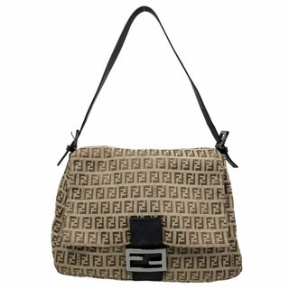 フェンディ(FENDI)の【在庫一掃】FENDI フェンディ ショルダーバッグ マンマバケット ズッキーノ柄 ハンドバッグ 肩掛け かばん 鞄 8BR001 キャンバス  レザー   ブラウン 茶 ゴールド金具 レディース【中古品】(ショルダーバッグ)