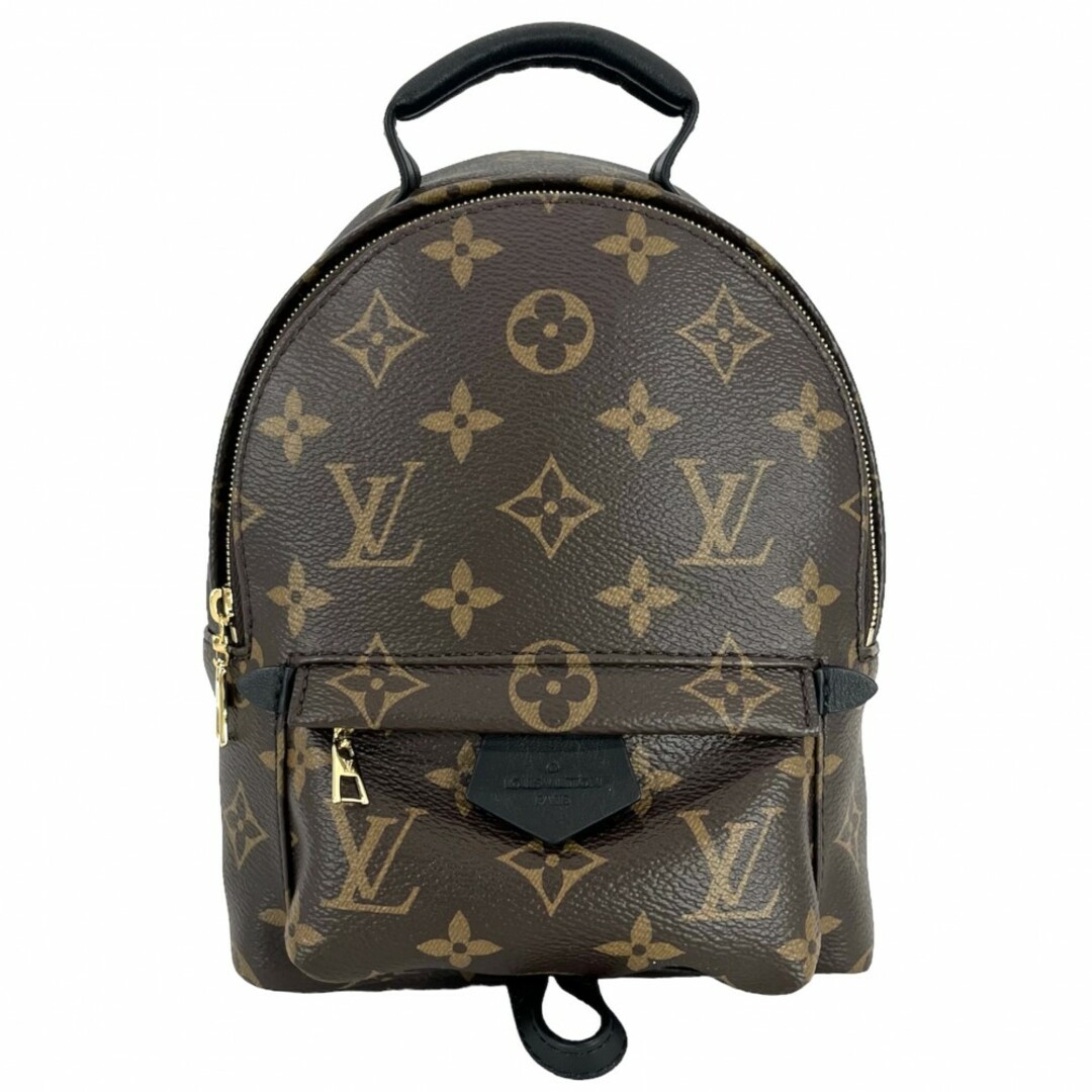 VIBRATOヴィトンバッグLOUIS VUITTON ルイヴィトン リュック モノグラム パームスプリングスバックパックMINI かばん 鞄 M44873    ブラウン 茶 ゴールド金具 レディース 美品【品】