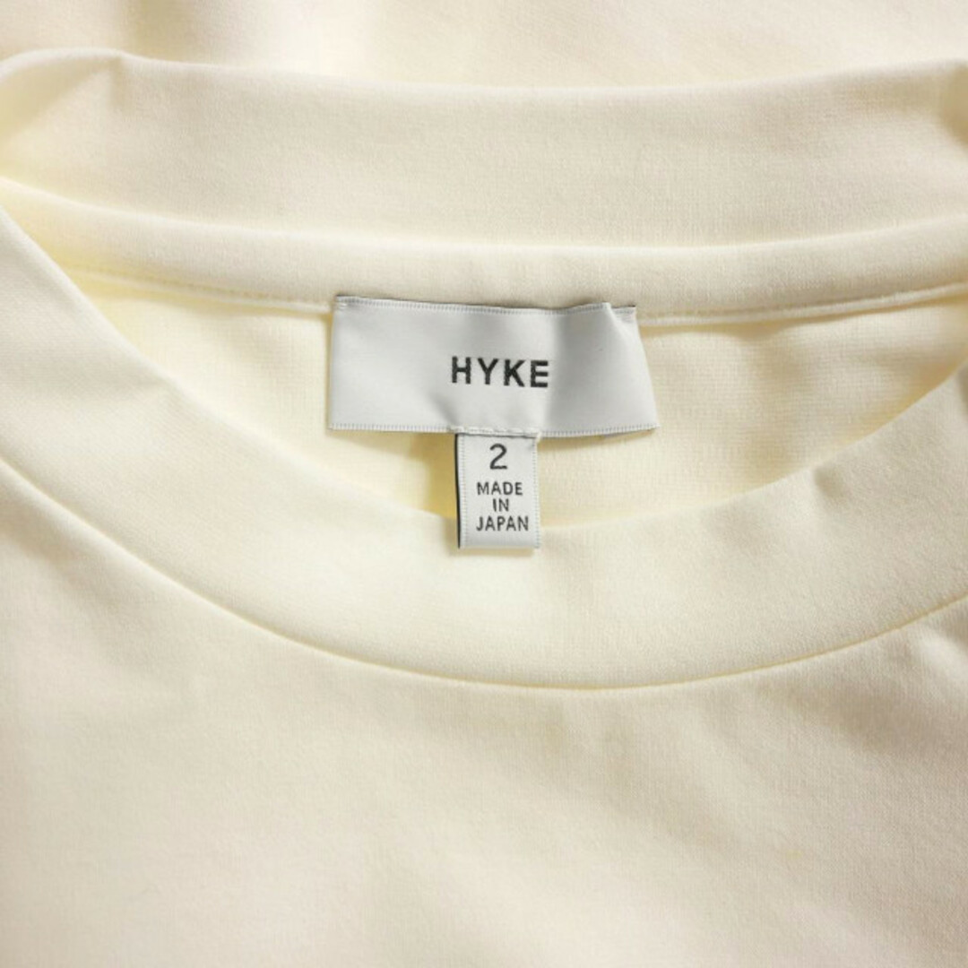 HYKE(ハイク)のハイク HYKE ロングスリーブカットソー Tシャツ 長袖 2 ホワイト 白 レディースのトップス(カットソー(長袖/七分))の商品写真