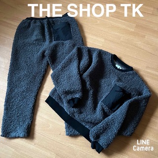 THE SHOP TK - THE SHOP TK  ボアセットアップ　グレー×黒　メンズ