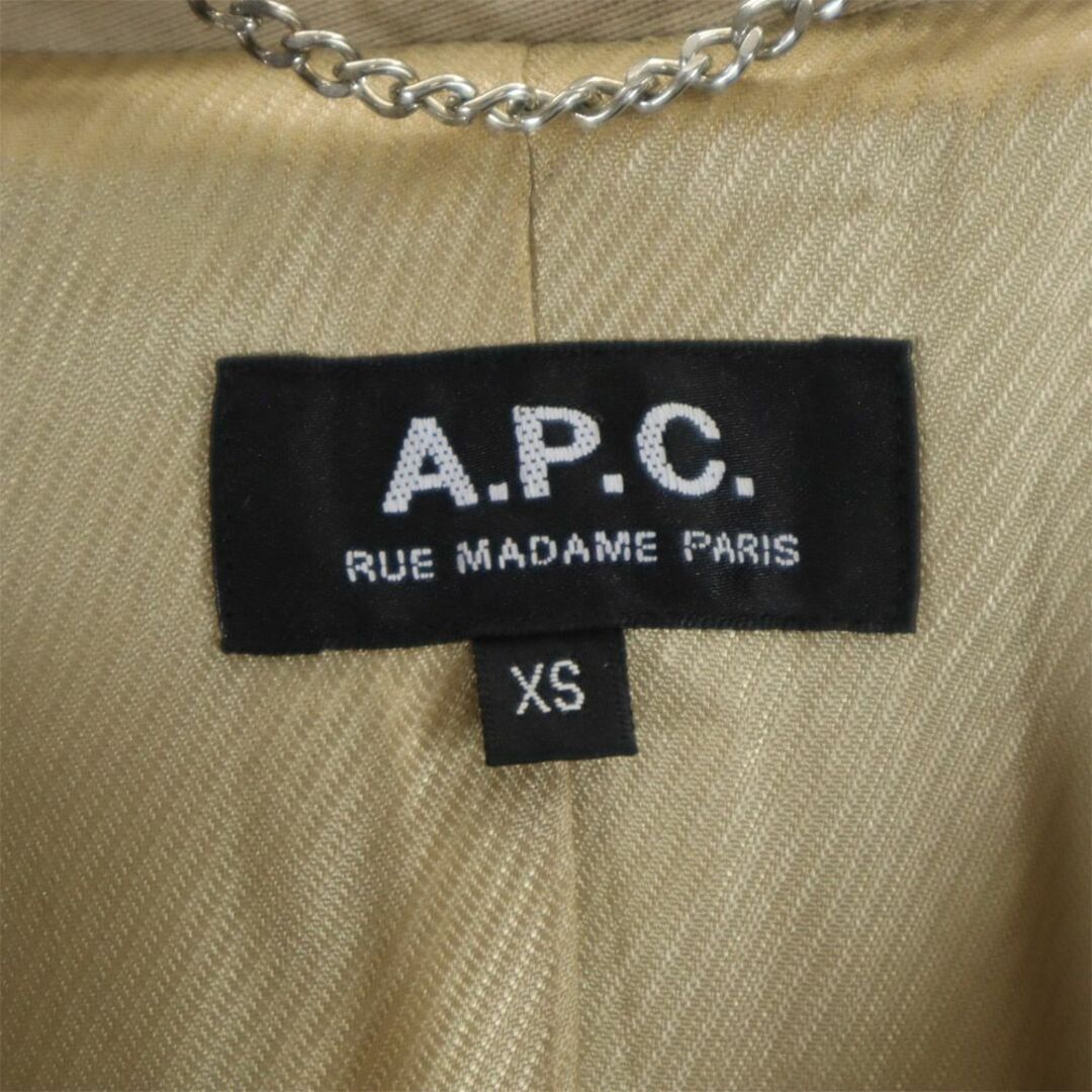 A.P.C(アーペーセー)のアーペーセー トレンチコート XS ベージュ A.P.C. レディース 古着 【240130】 レディースのジャケット/アウター(トレンチコート)の商品写真