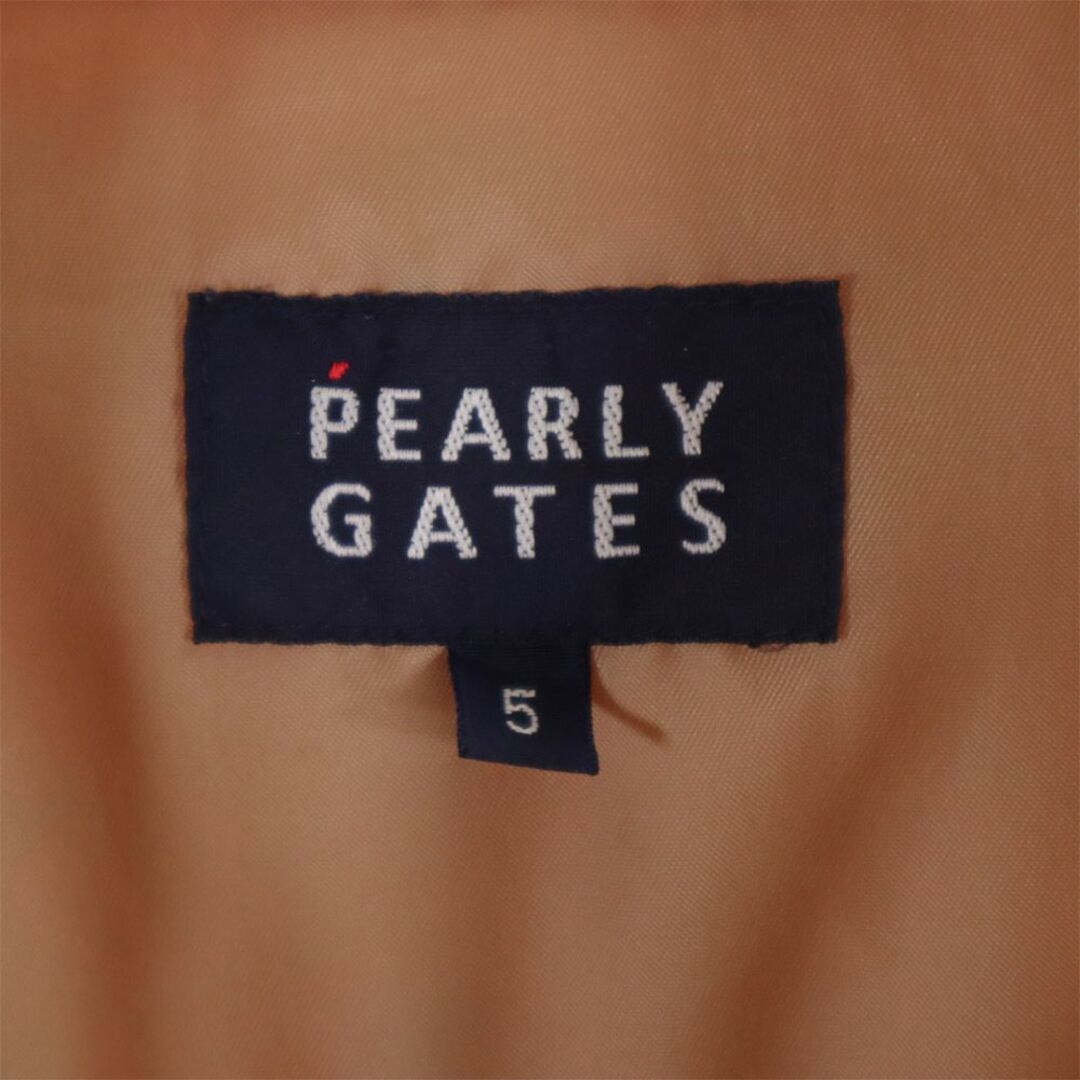 PEARLY GATES(パーリーゲイツ)のパーリーゲイツ ゴルフ ダウンジャケット 5 オレンジ PEARLY GATES メンズ 古着 【240130】 スポーツ/アウトドアのゴルフ(ウエア)の商品写真