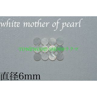 white mother of pearl 直径6mm 12個 ポジションマーク(その他)