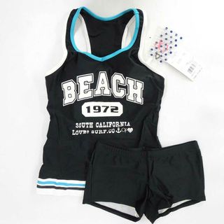 オーシャンパシフィック(OCEAN PACIFIC)の【未使用】オーシャンパシフィック 水着 パット付き サイズ7 / 7S ブラック 523-801 レディース Ocean Pacific(マリン/スイミング)