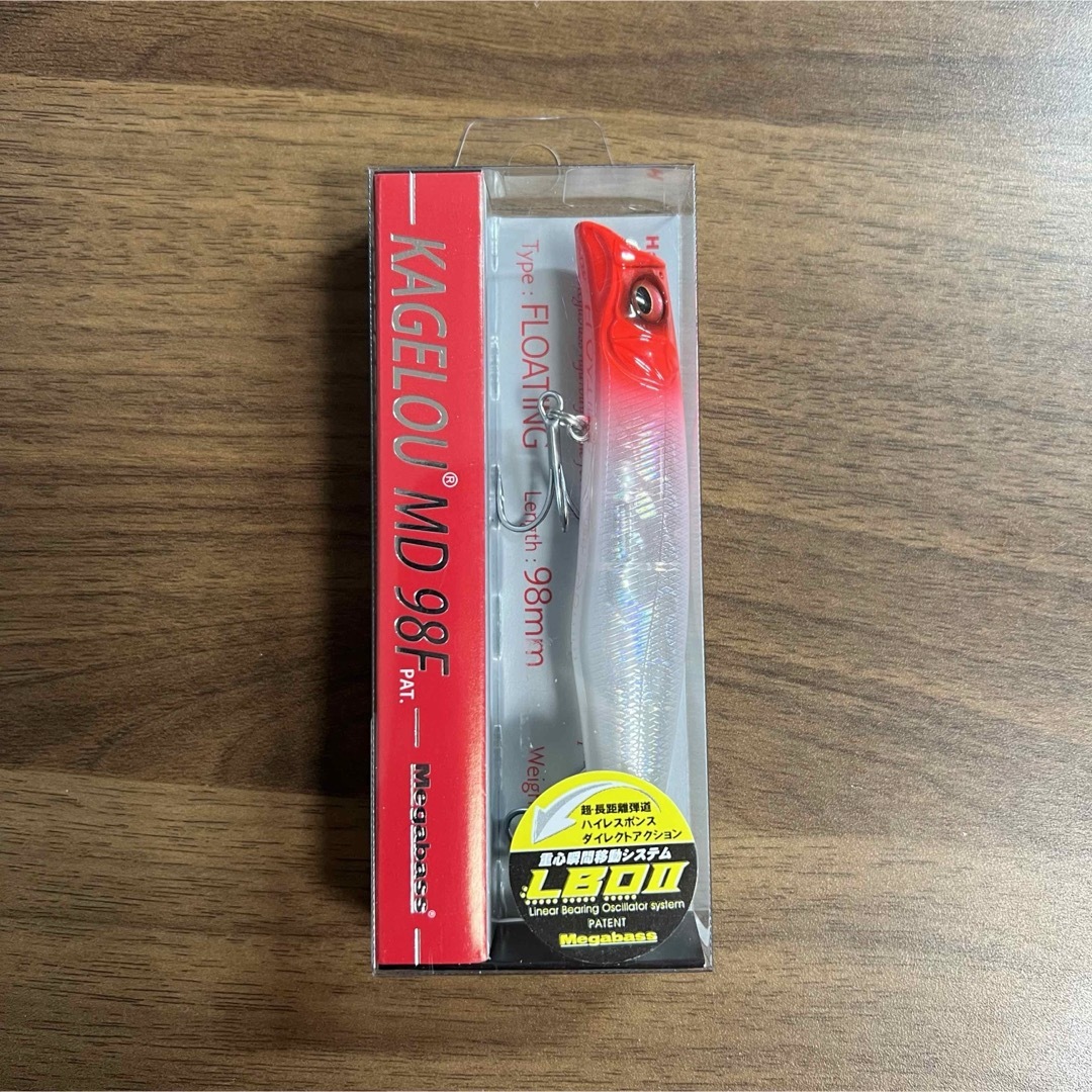 Megabass(メガバス)の【新品、未開封】メガバス KAGELOU MD 98F GP RED HEAD スポーツ/アウトドアのフィッシング(ルアー用品)の商品写真