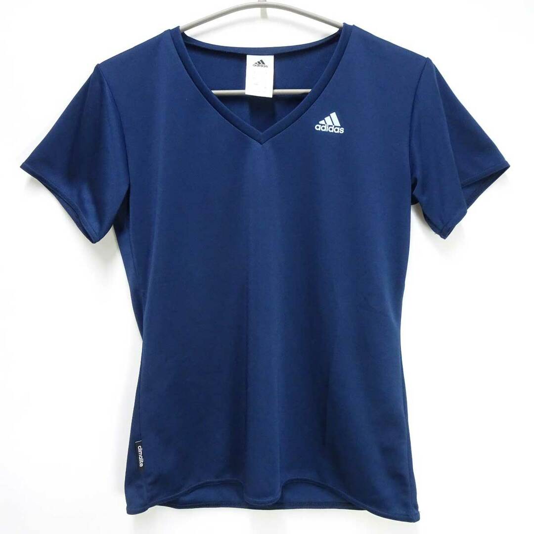 adidas(アディダス)のアディダス W D2M トレーニング 半袖 プラシャツ ドライシャツ M ネイビー レディース ADIDAS スポーツウェア スポーツ/アウトドアのトレーニング/エクササイズ(その他)の商品写真