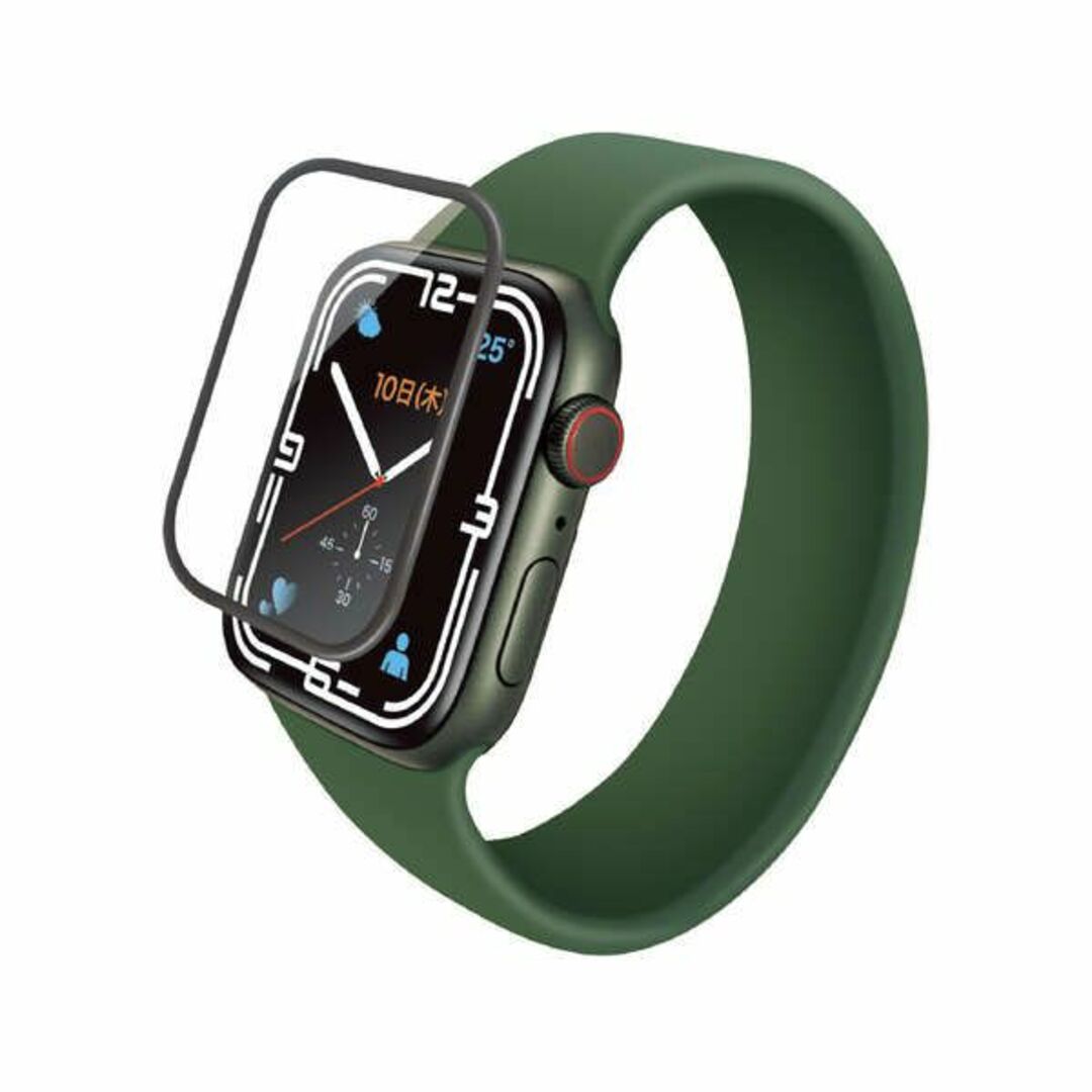 ELECOM(エレコム)の【4枚】エレコム Apple Watch series7 41mm フィルム  スマホ/家電/カメラのスマホアクセサリー(保護フィルム)の商品写真