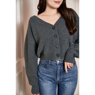 ハーリップトゥ(Her lip to)のHerlipto Essential Wool-Blend Cardigan(カーディガン)