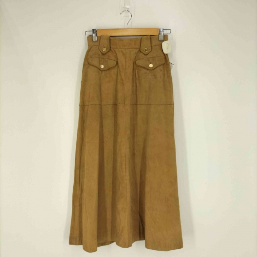 INGEBORG(インゲボルグ)のINGEBORG(インゲボルグ) 日本製 スウェードレザー ロングスカート レディースのスカート(その他)の商品写真
