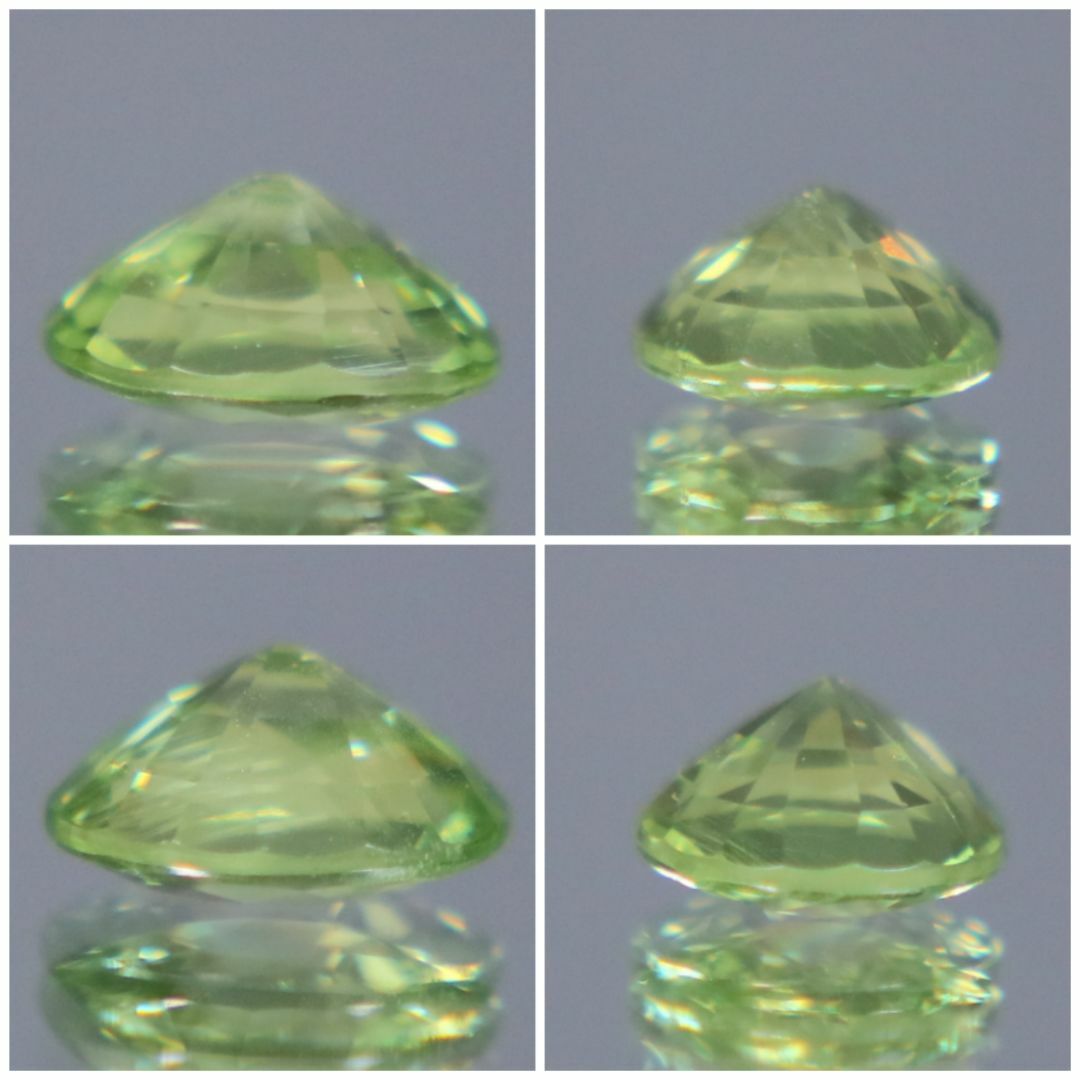 天然ミントガーネット 0.69ct【P37】UV蛍光 グロッシュラー