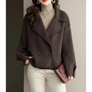 ジャケット 人気高い 長袖 柔軟加工 ファッション シンプル ショート丈 コート(テーラードジャケット)
