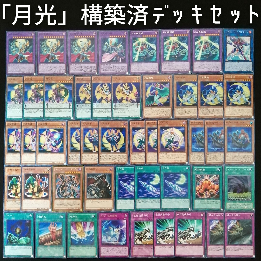 遊戯王(ユウギオウ)の【遊戯王】　月光(ムーンライト)構築済デッキセット エンタメ/ホビーのトレーディングカード(Box/デッキ/パック)の商品写真