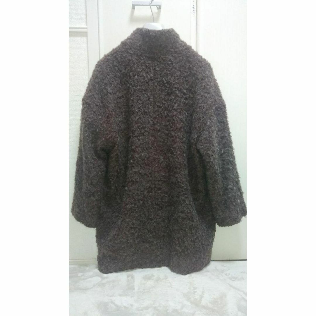 goa(ゴア)の【格安出品】↓↓未使用 goaブークレWOOL ショールカラーコート レディースのジャケット/アウター(毛皮/ファーコート)の商品写真