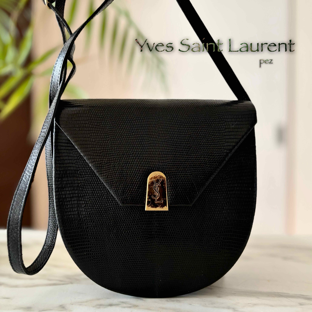 YVES SAINT LAURENTイヴサンローランリザードショルダーバッグ YVES SAINT LAURENTイヴサンローランリザードショルダーバッグ